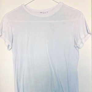 Plain white tee